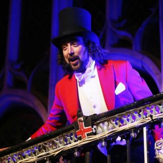 Ringmaster on a stage