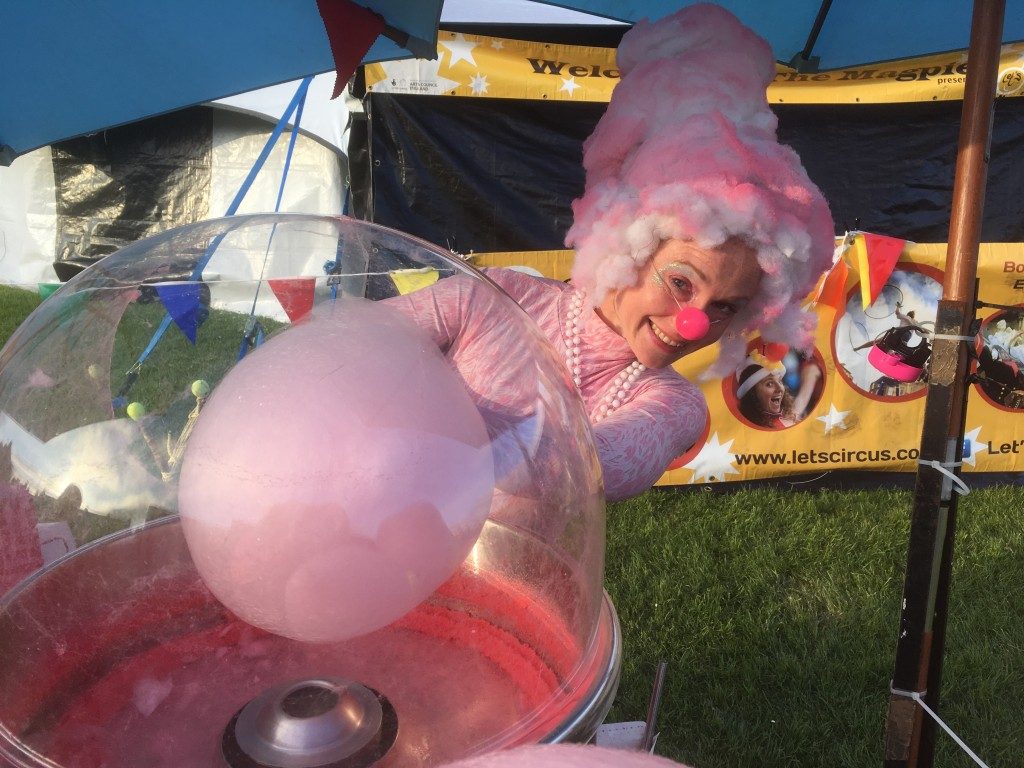 candy floss lady at the circus