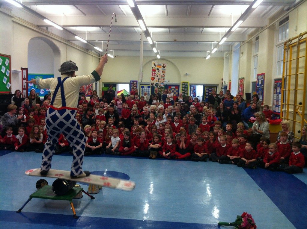 Circus show in school