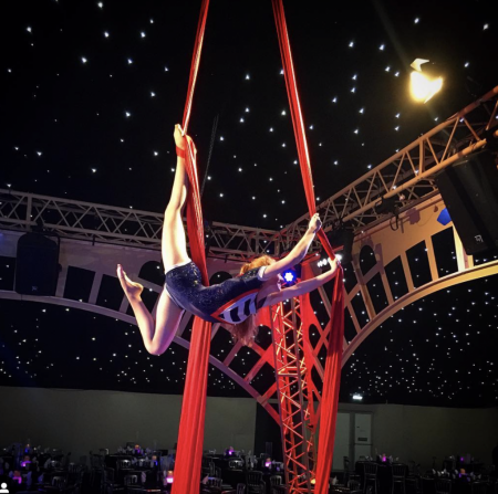 Circus wedding performer