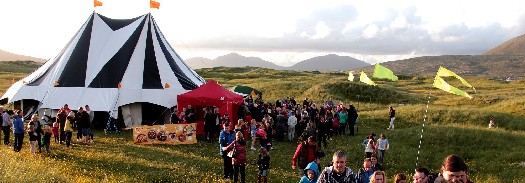 Magpie big top in Scotland
